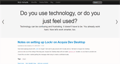 Desktop Screenshot of nickvahalik.com