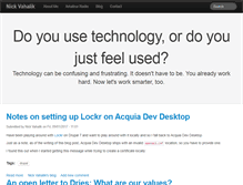 Tablet Screenshot of nickvahalik.com